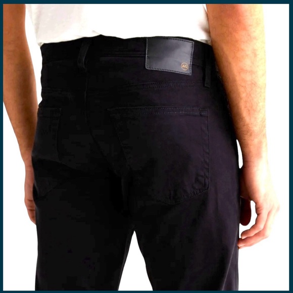 AG The Tellis Sueded Modern Slim Black Jeans (32x29) - Picture 3 of 14